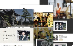 お寺に特化したデザイン/構成